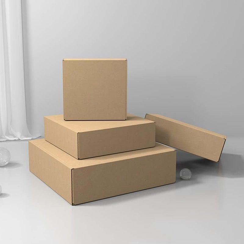 Livejun 7x6x3 inch Shipping Boxes Pack of 25， Brown Corrugated Cardboard Box Mailer Boxes for Packaging Small Business Shipping，Boxes for Birthday Wedding Party Gift Giving (7 x 6 x 3) - Image 4